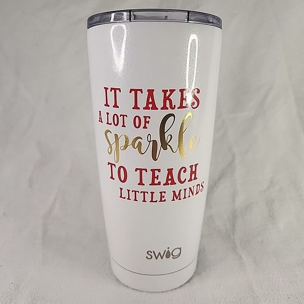 Mug Swig Teacher Tumbler Stainless Steel 20oz Travel Tumbler And Lid